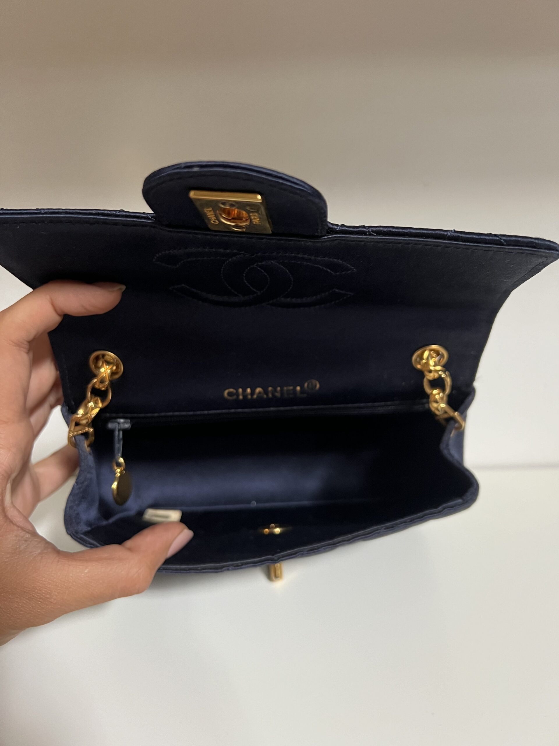BORSA MINI IN RASO DI SETA CHANEL