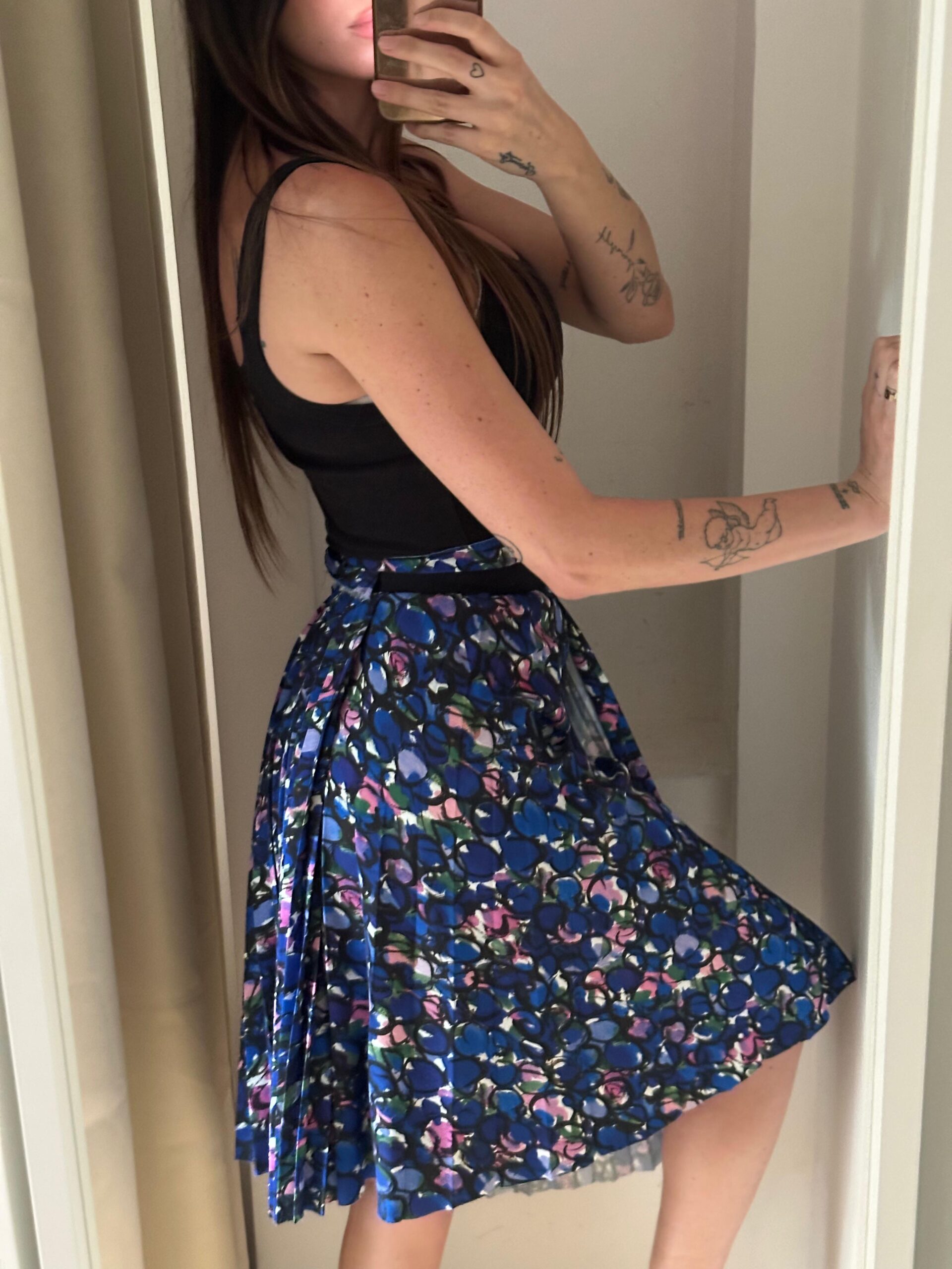 GONNA LONGETTE STAMPA FLOREALE BALENCIAGA