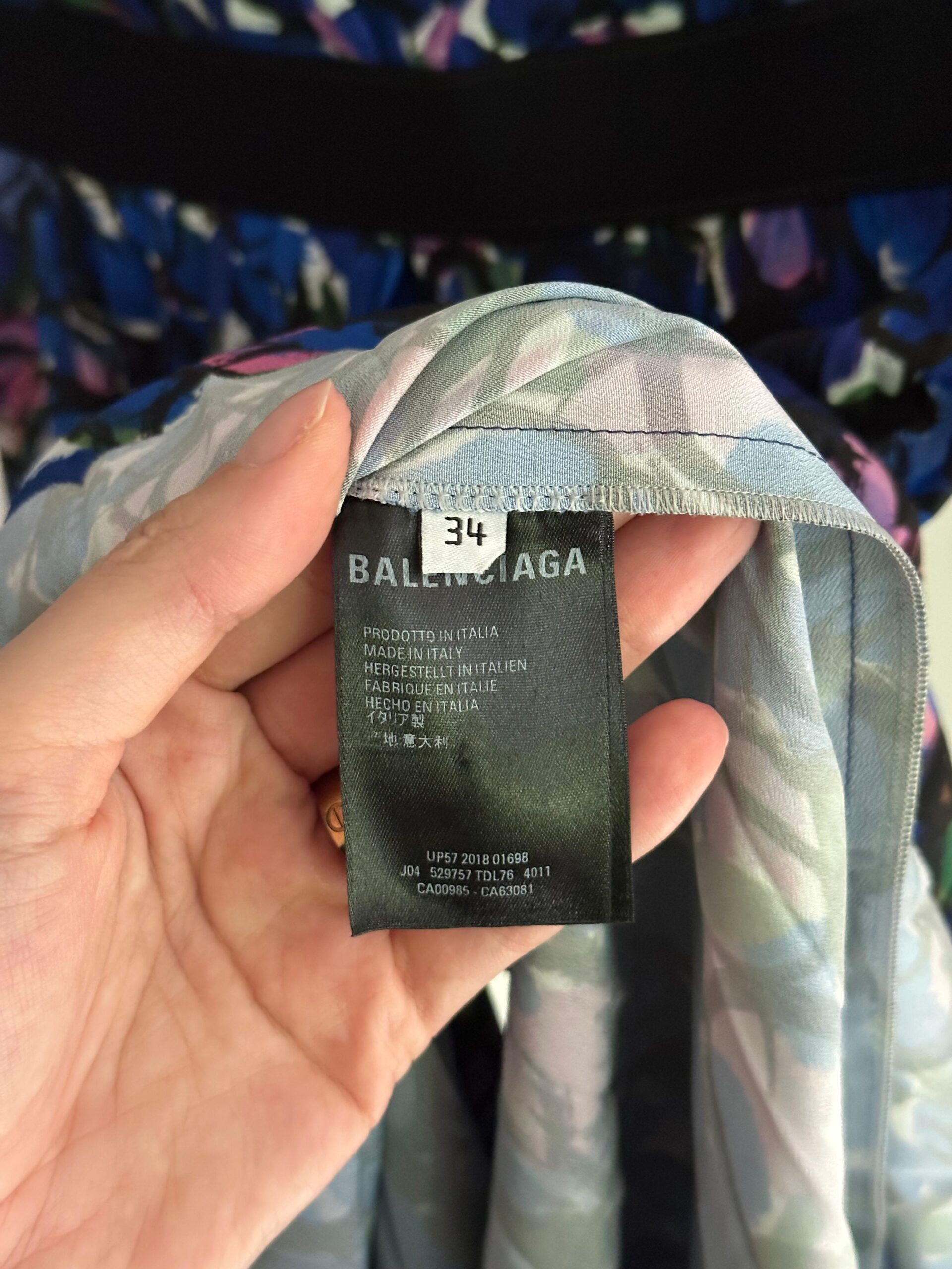 GONNA LONGETTE STAMPA FLOREALE BALENCIAGA