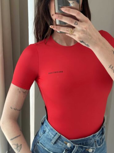 T-SHIRT ROSSA BALENCIAGA - abbigliamento firmato second hand