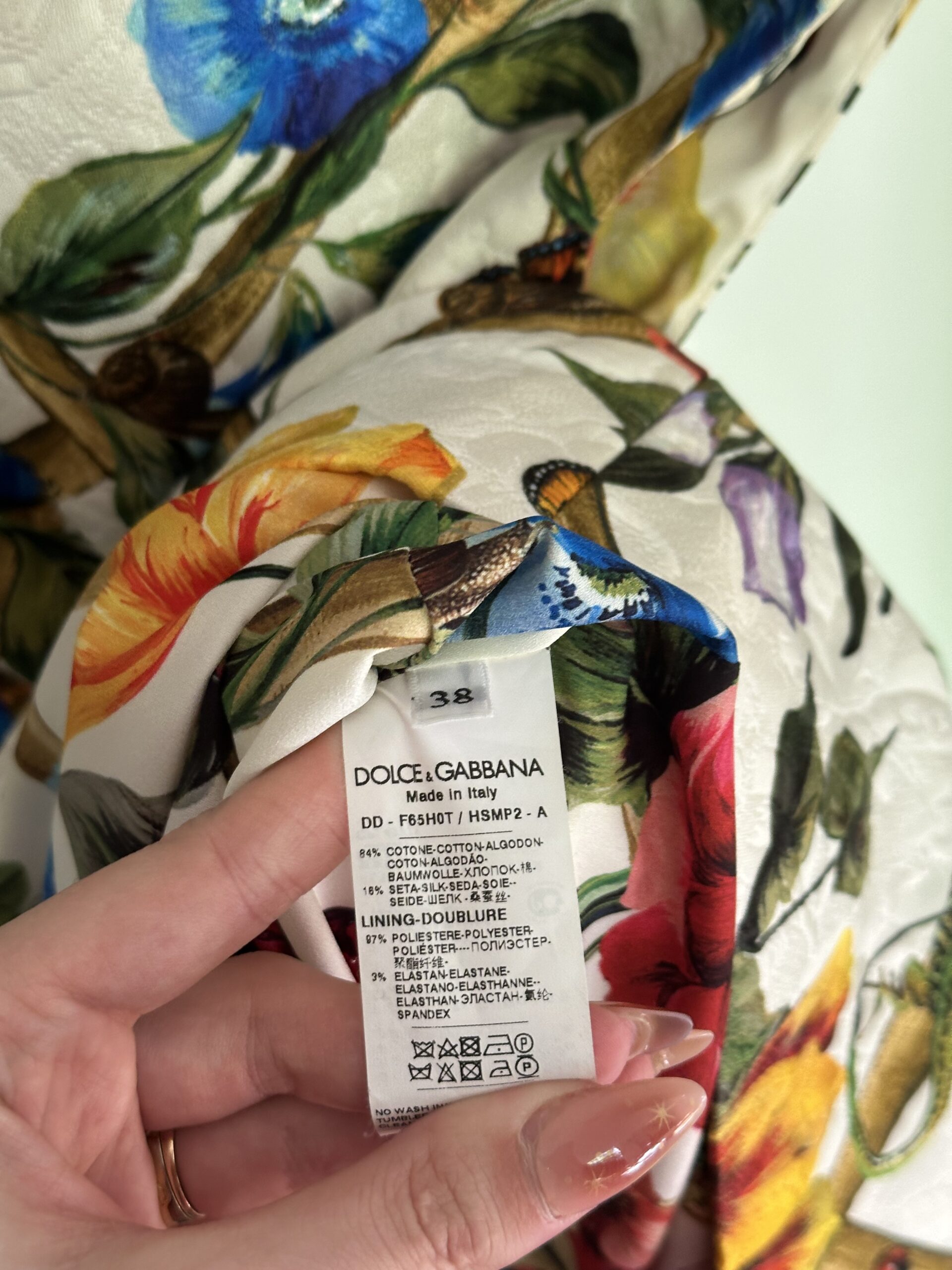 ABITO SENZA MANICHE FANTASIA FLOREALE DOLCE&GABBANA
