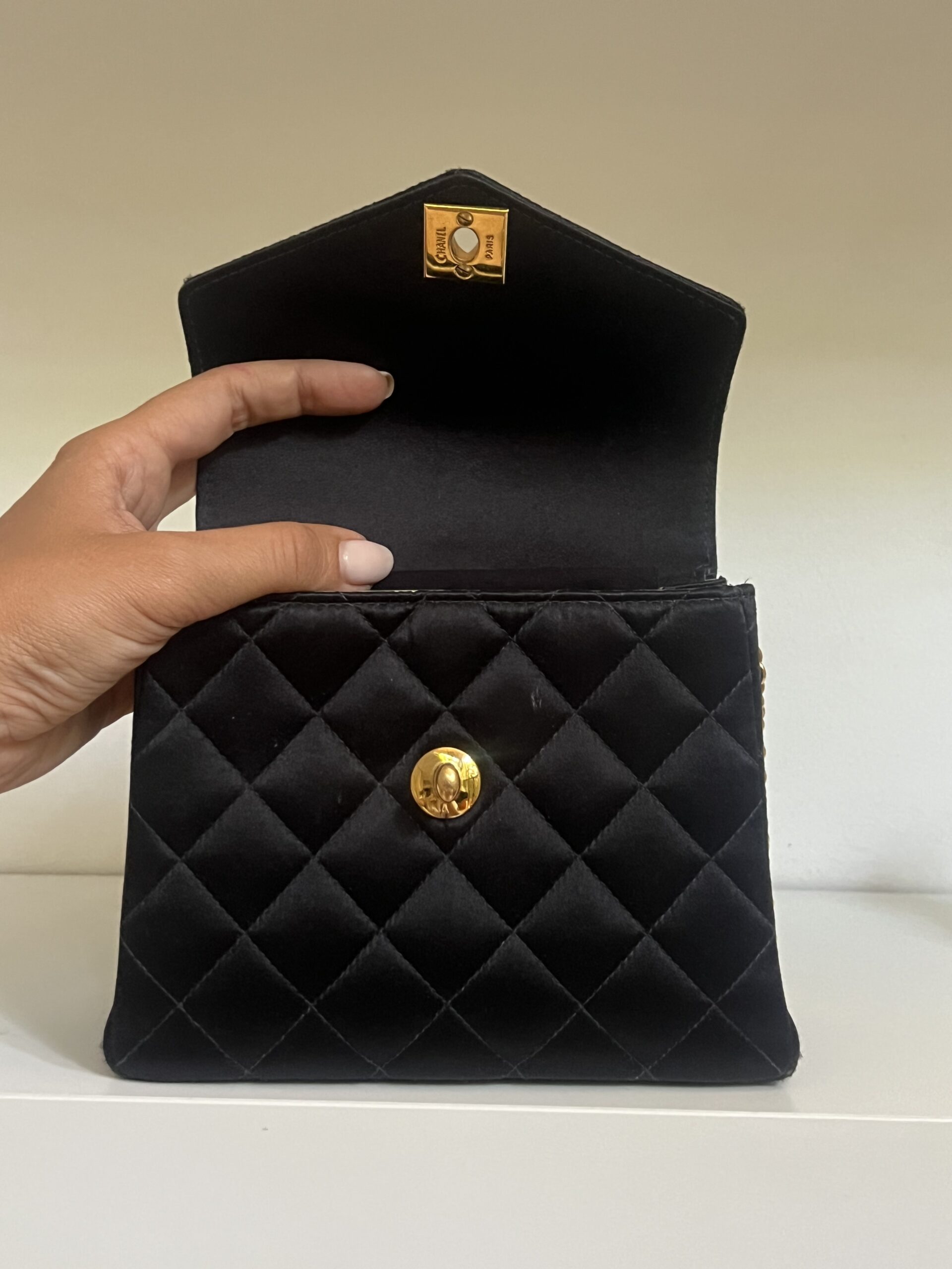 BORSA VINTAGE MINI RASO DI SETA CHANEL