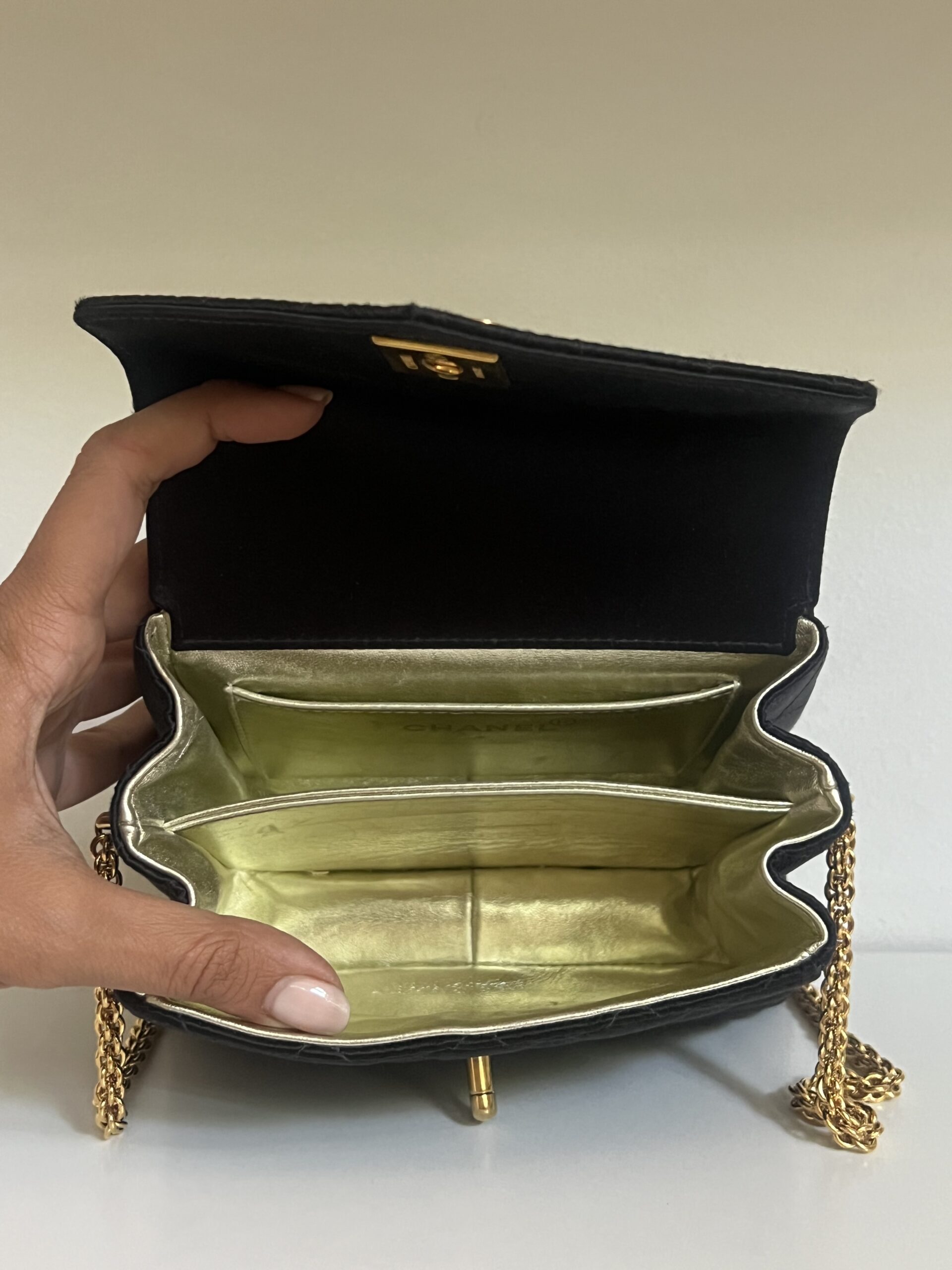 BORSA VINTAGE MINI RASO DI SETA CHANEL