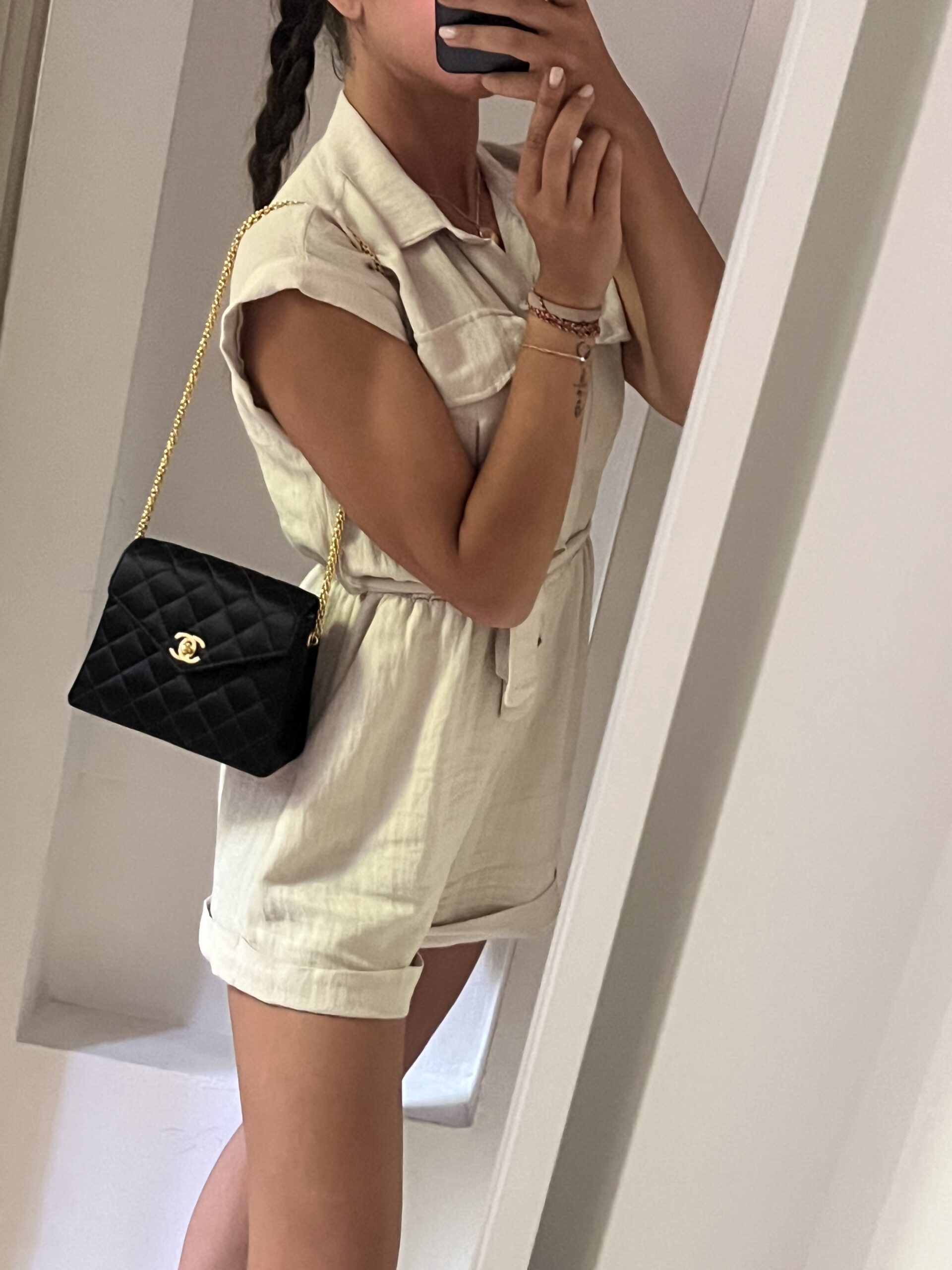 BORSA VINTAGE MINI RASO DI SETA CHANEL