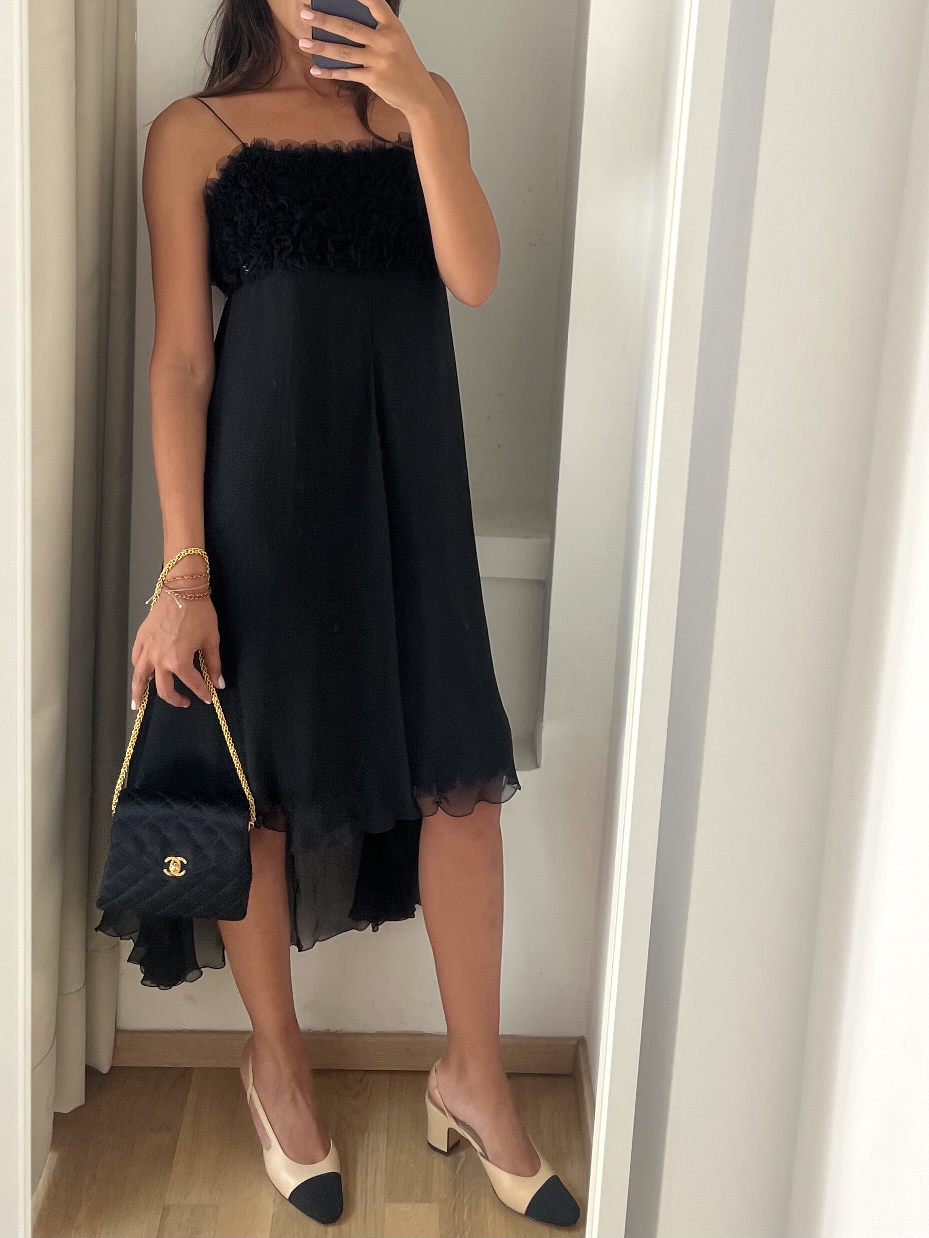 BORSA VINTAGE MINI RASO DI SETA CHANEL