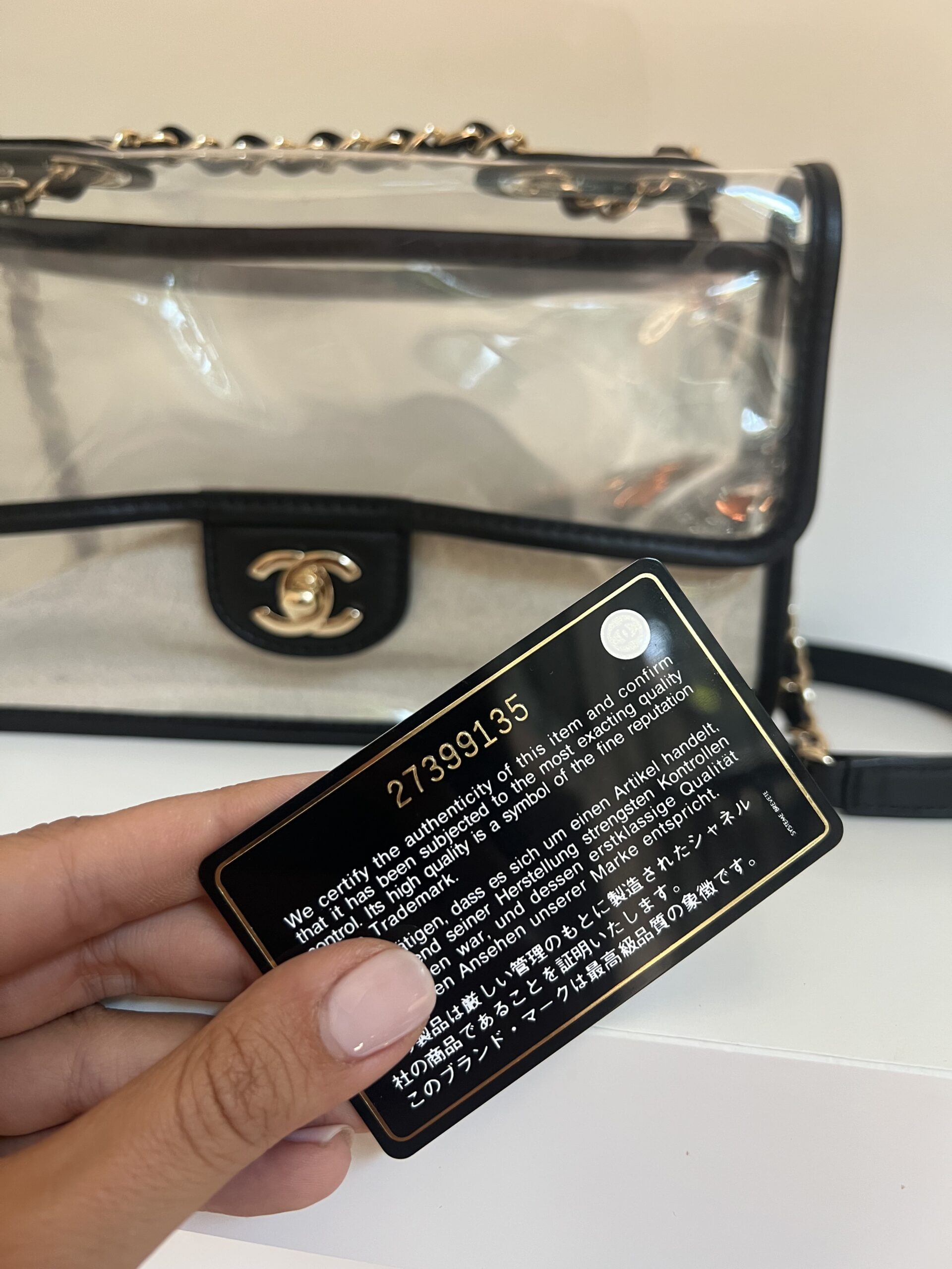 BORSA CLASSICA PVC SAND BY THE SEA CHANEL