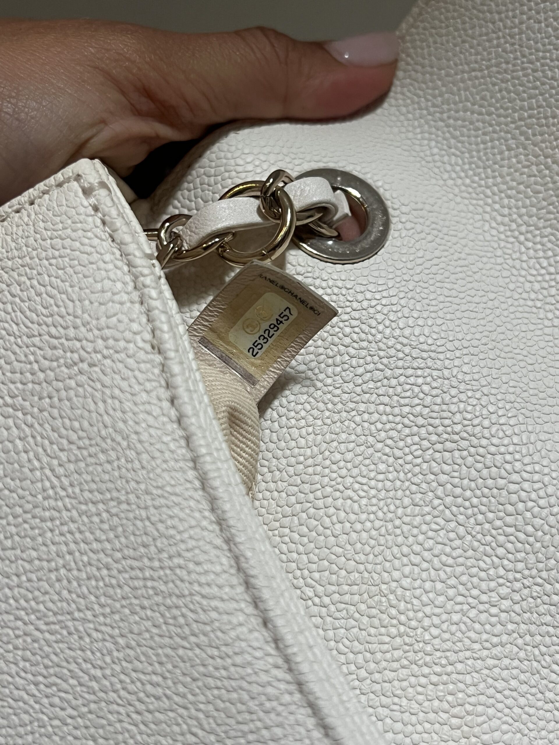 BORSA CON MANICO IN PELLE CHANEL
