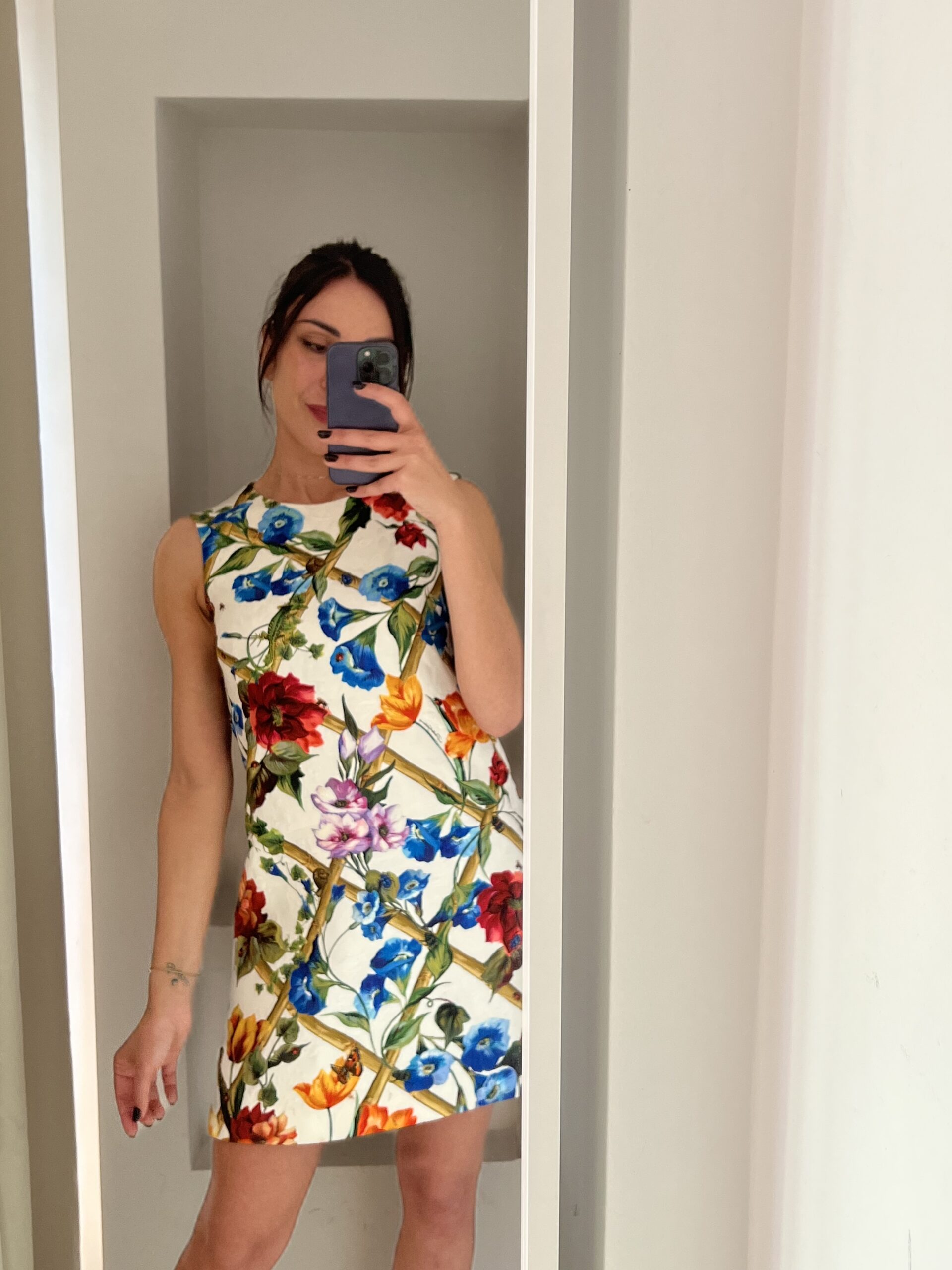 ABITO SENZA MANICHE FANTASIA FLOREALE DOLCE&GABBANA