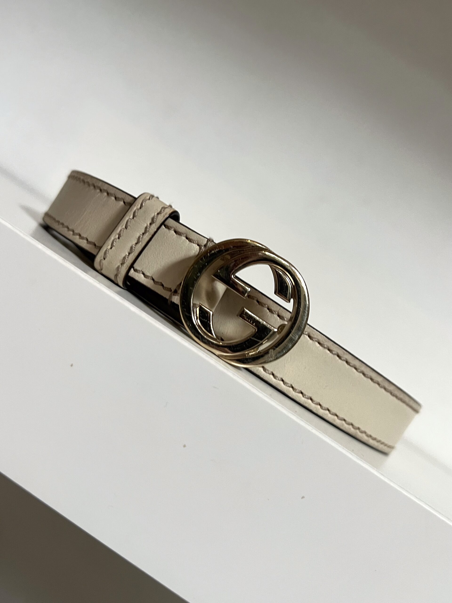 CINTURA GG 2 CM IN PELLE GUCCI