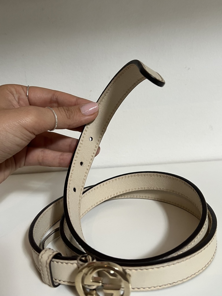 CINTURA GG 2 CM IN PELLE GUCCI