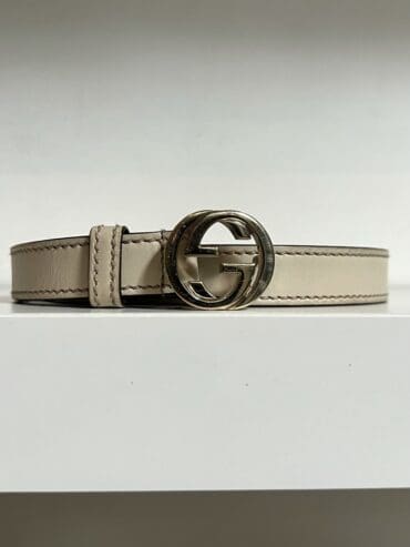 CINTURA GG 2 CM IN PELLE GUCCI