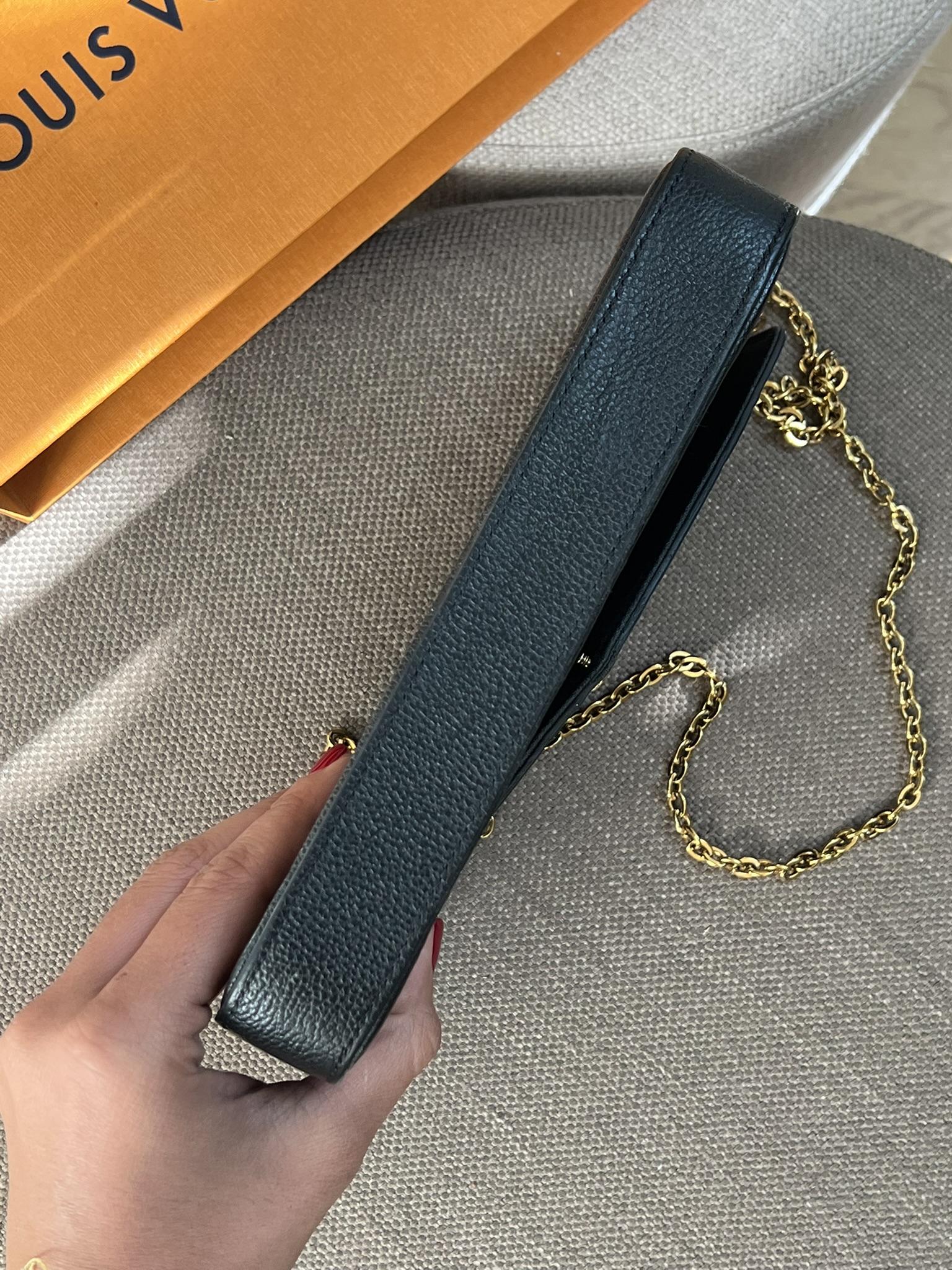 POCHETTE FELICIE IN PELLE LOUIS VUITTON