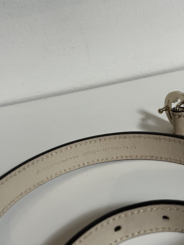 CINTURA GG 2 CM IN PELLE GUCCI