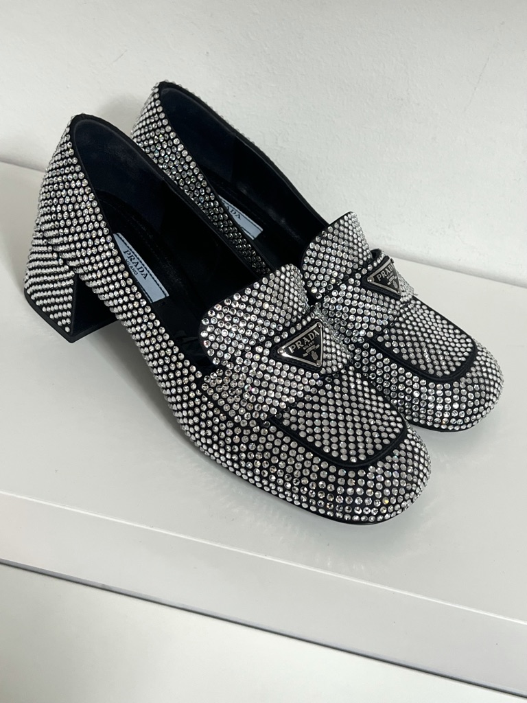 MOCASSINO CON STRASS PRADA