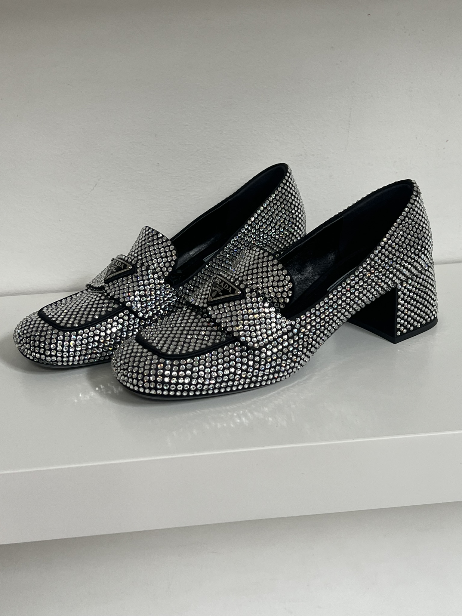 MOCASSINO CON STRASS PRADA