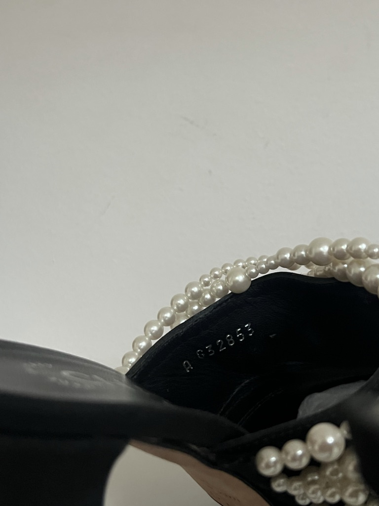 SABOT CON TACCO E PERLE CHANEL