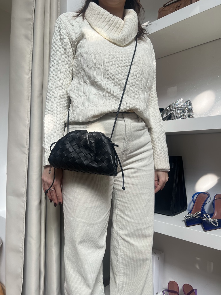 MINI POUCH IN PELLE BOTTEGA VENETA