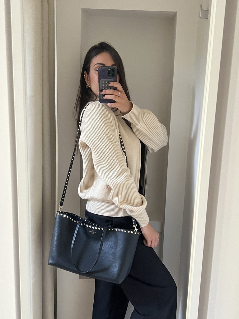 BORSA SHOPPING ROCKSTUD VALENTINO