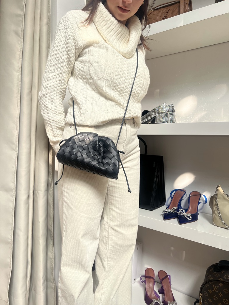 MINI POUCH IN PELLE BOTTEGA VENETA