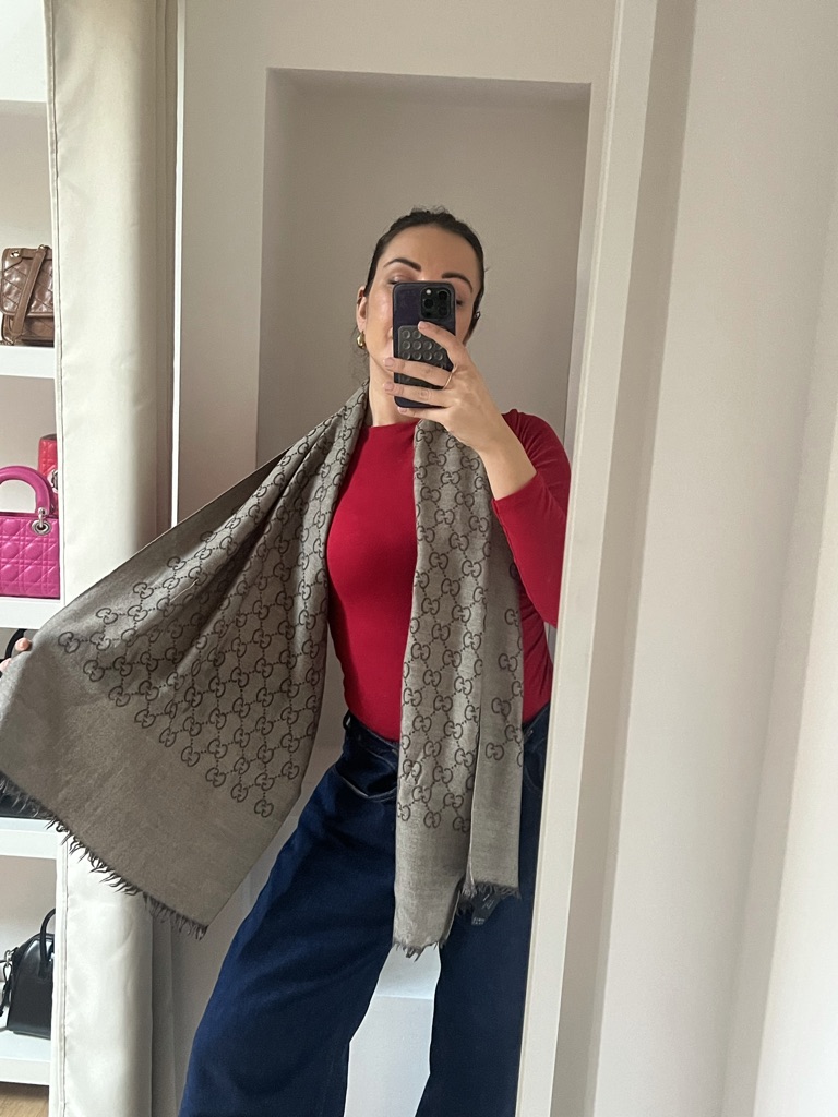 SCIARPA GG JACQUARD GUCCI