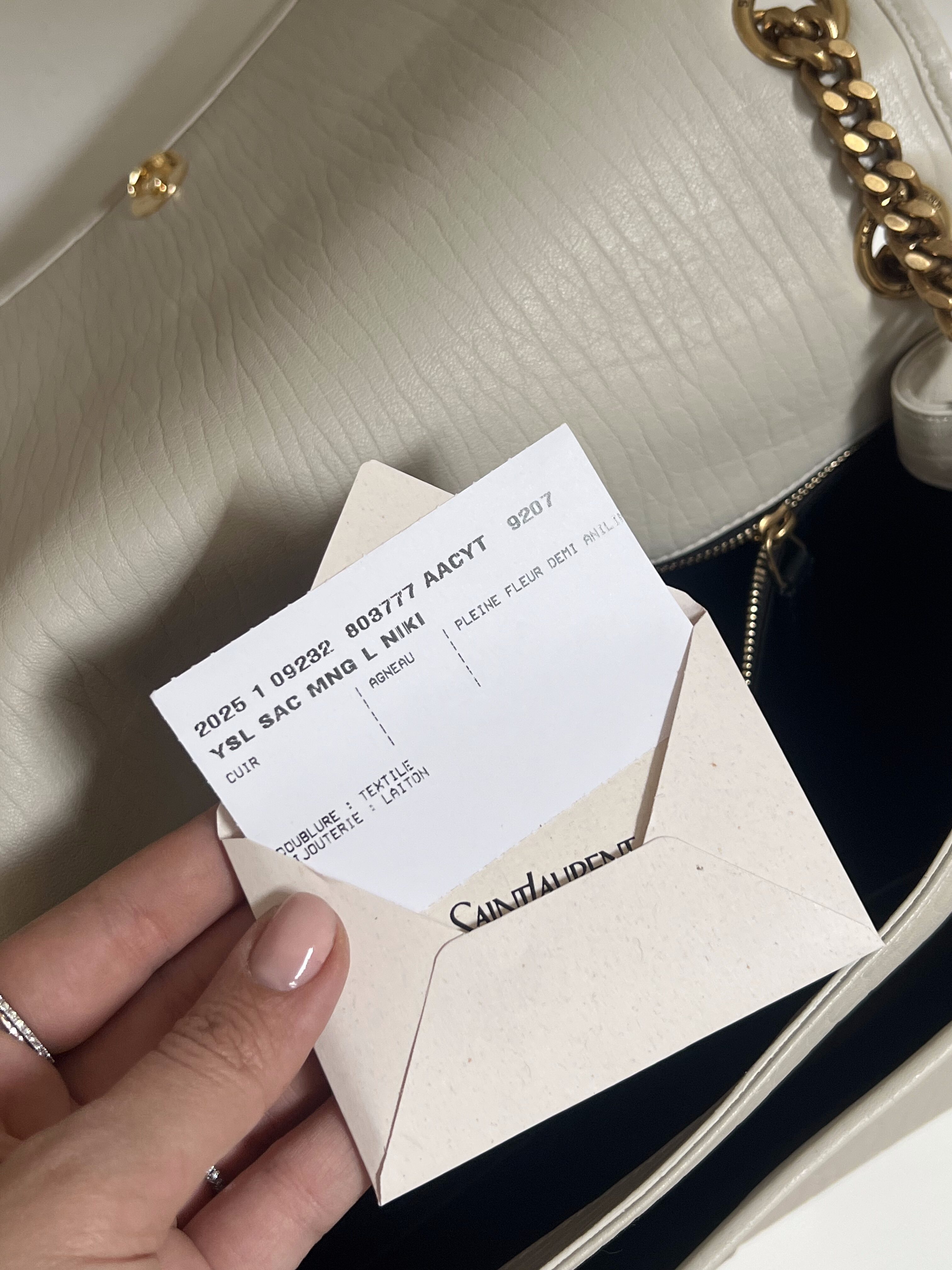 BORSA NIKI LARGE IN PELLE SAINT LAURENT