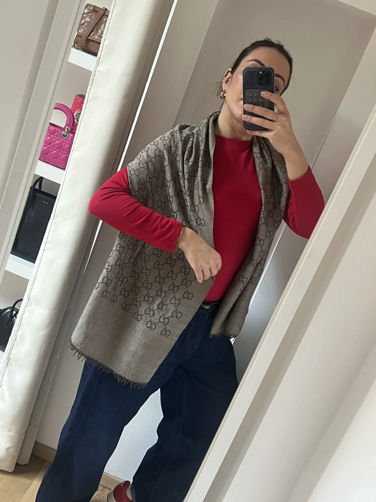 SCIARPA GG JACQUARD GUCCI