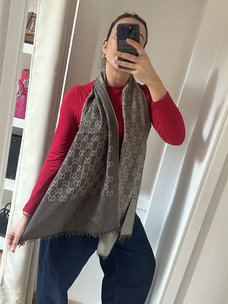 SCIARPA GG JACQUARD GUCCI