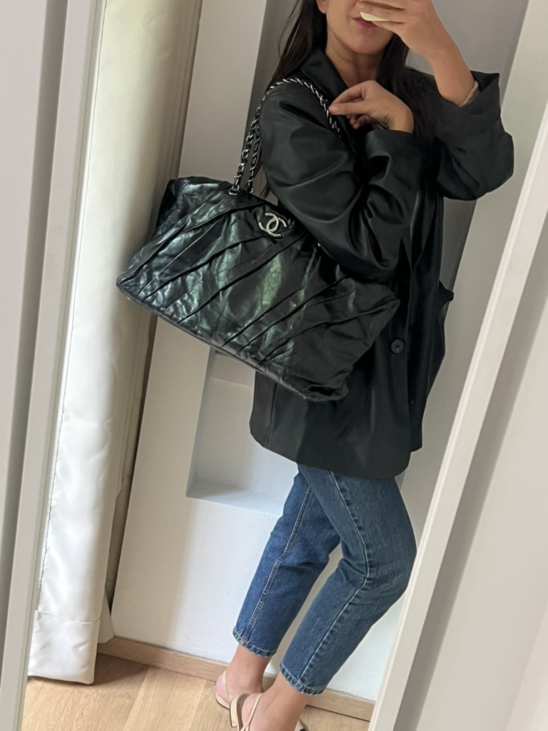 SHOPPING BAG IN PELLE CHANEL