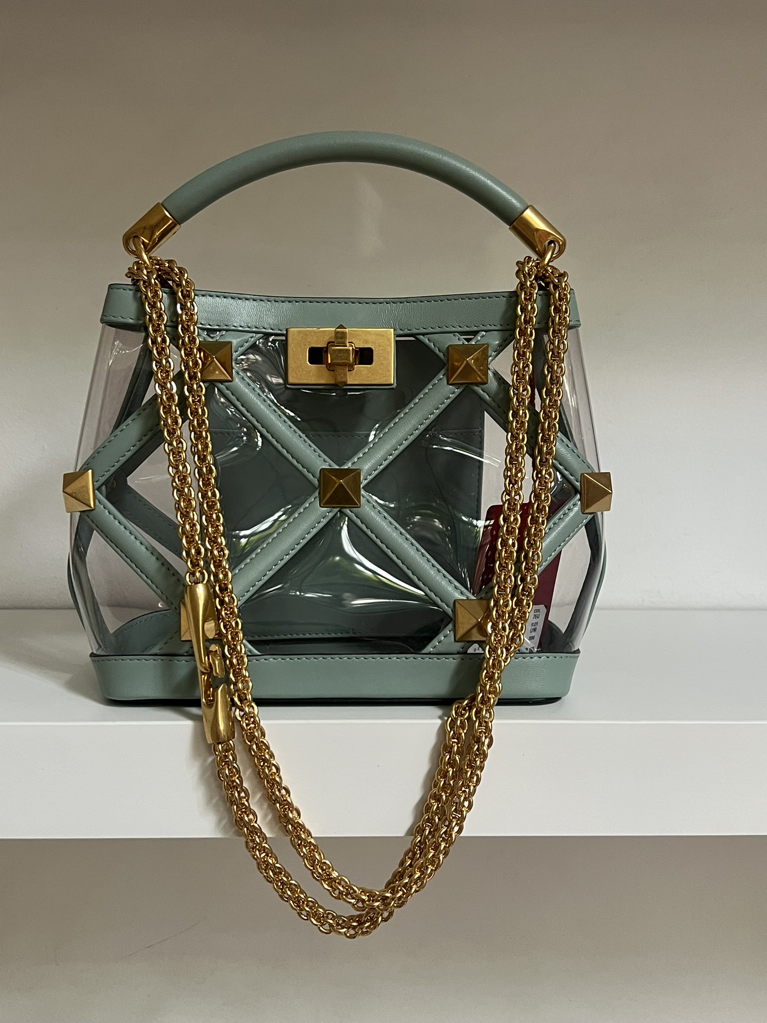 BORSA A MANO ROMAN STUD PVC VALENTINO