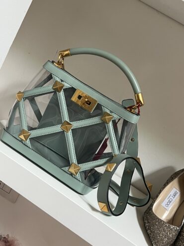 BORSA A MANO ROMAN STUD PVC VALENTINO