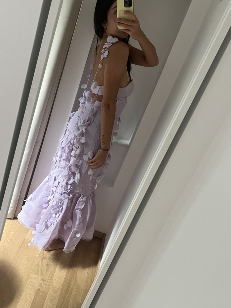 ABITO LUNGO CON FIORI APPLICATI ZIMMERMANN