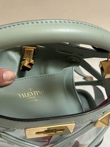 BORSA A MANO ROMAN STUD PVC VALENTINO