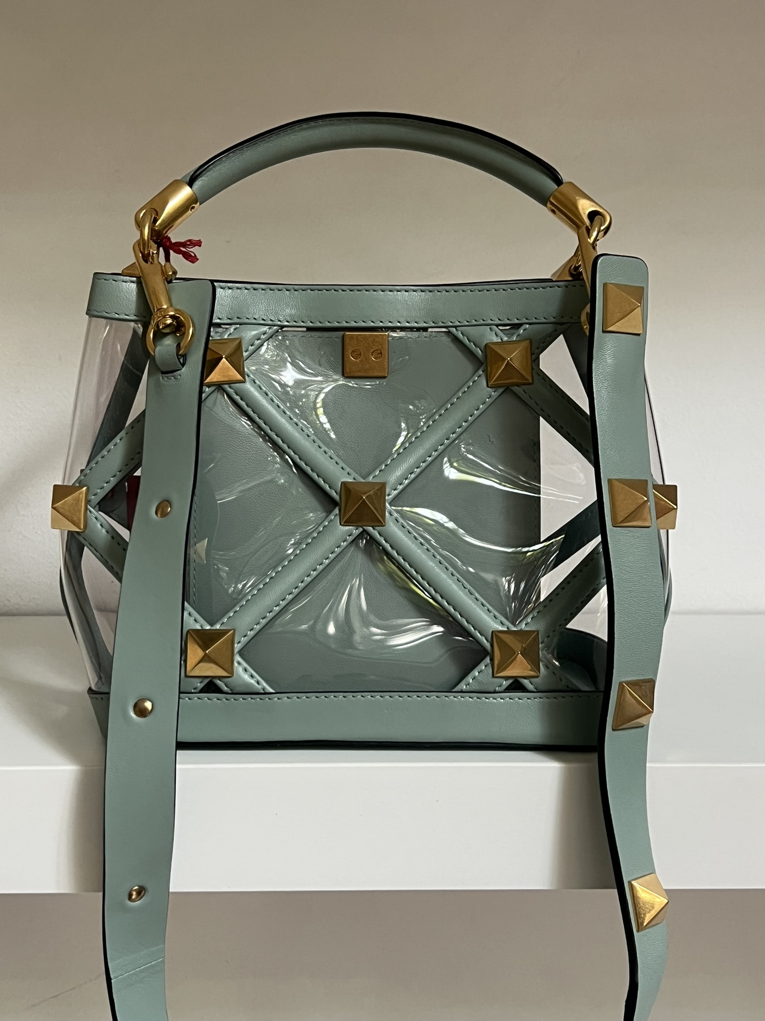 BORSA A MANO ROMAN STUD PVC VALENTINO