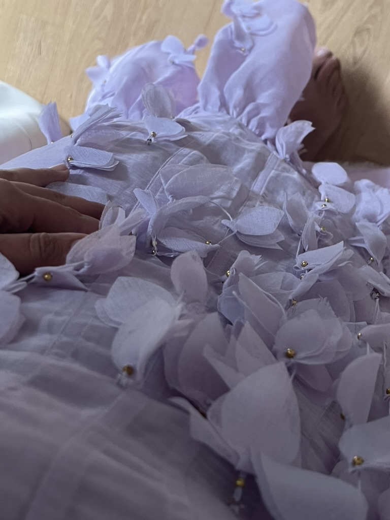 ABITO LUNGO CON FIORI APPLICATI ZIMMERMANN