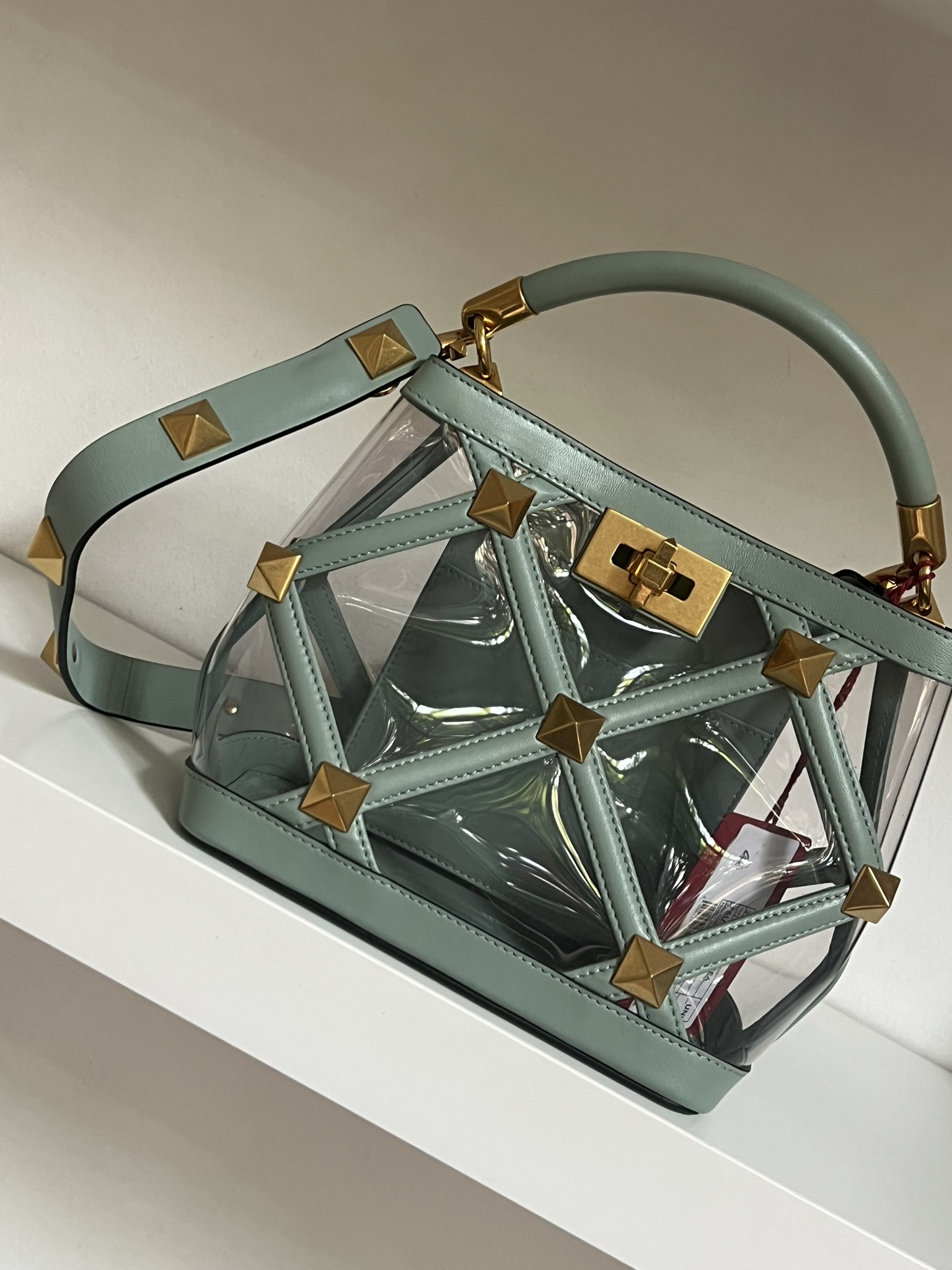 BORSA A MANO ROMAN STUD PVC VALENTINO