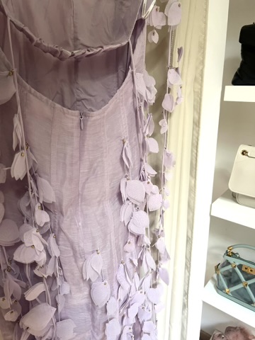 ABITO LUNGO CON FIORI APPLICATI ZIMMERMANN