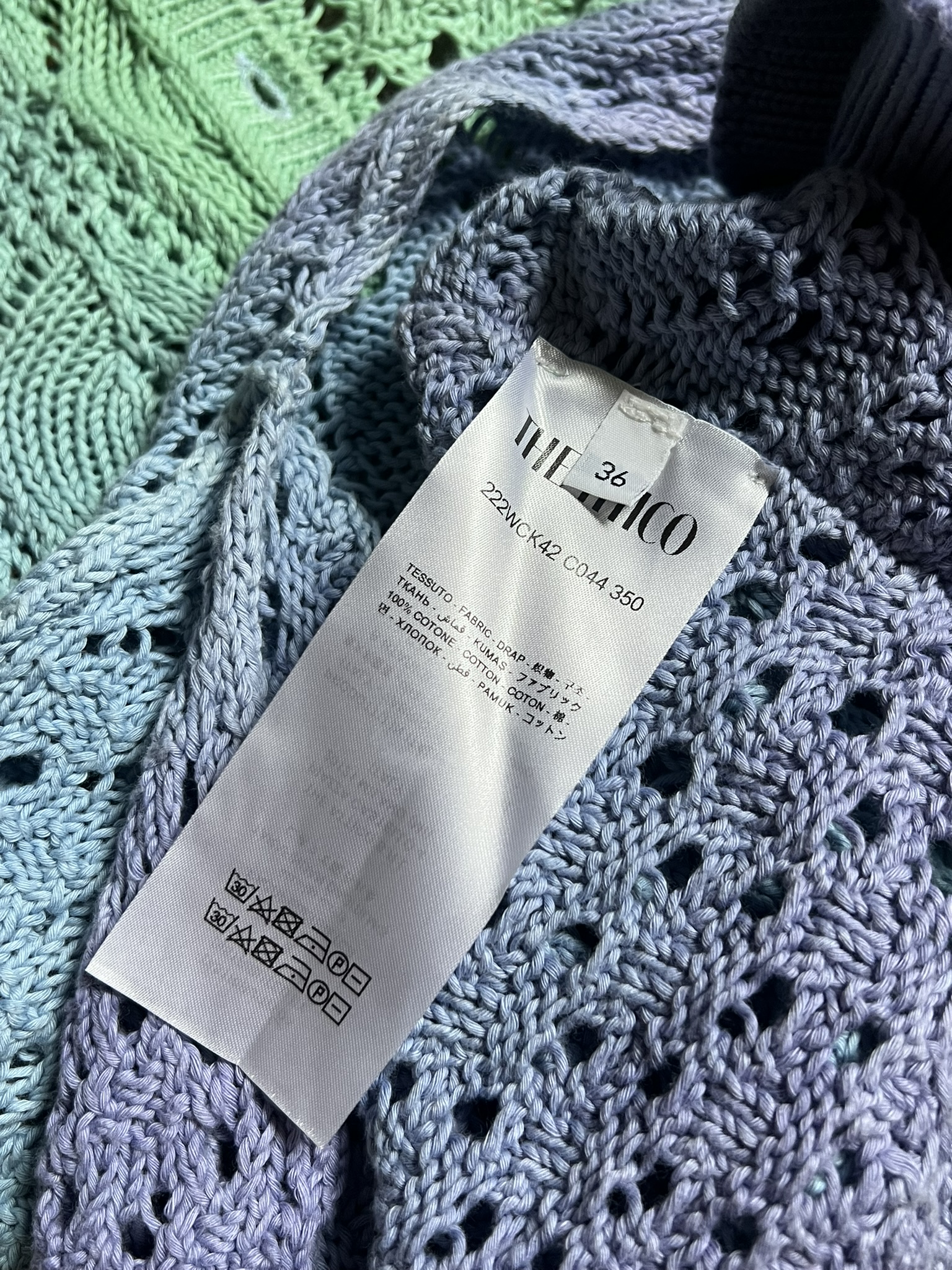 T-SHIRT IN COTONE TRAFORATO THE ATTICO