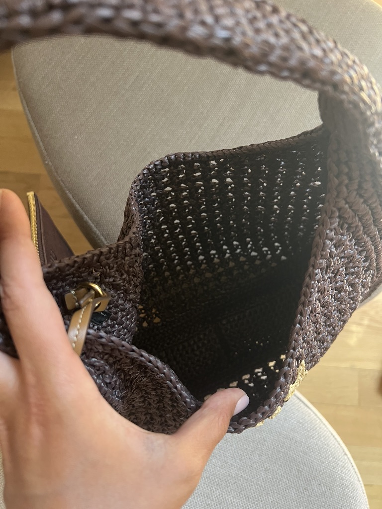 BORSA HOBO RAFFIA MIU MIU