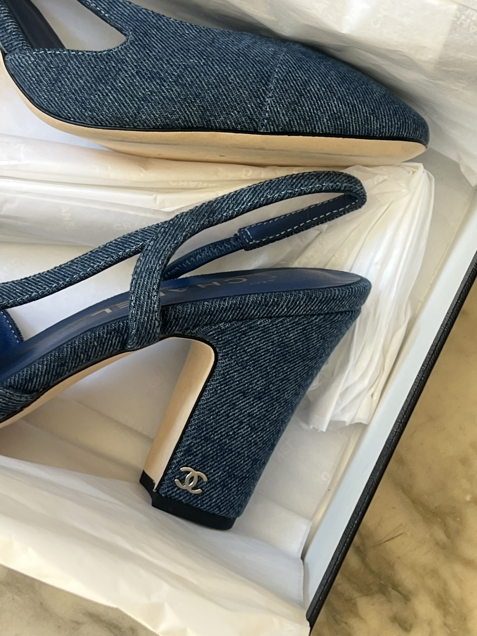 SLINGBACK DENIM CHANEL