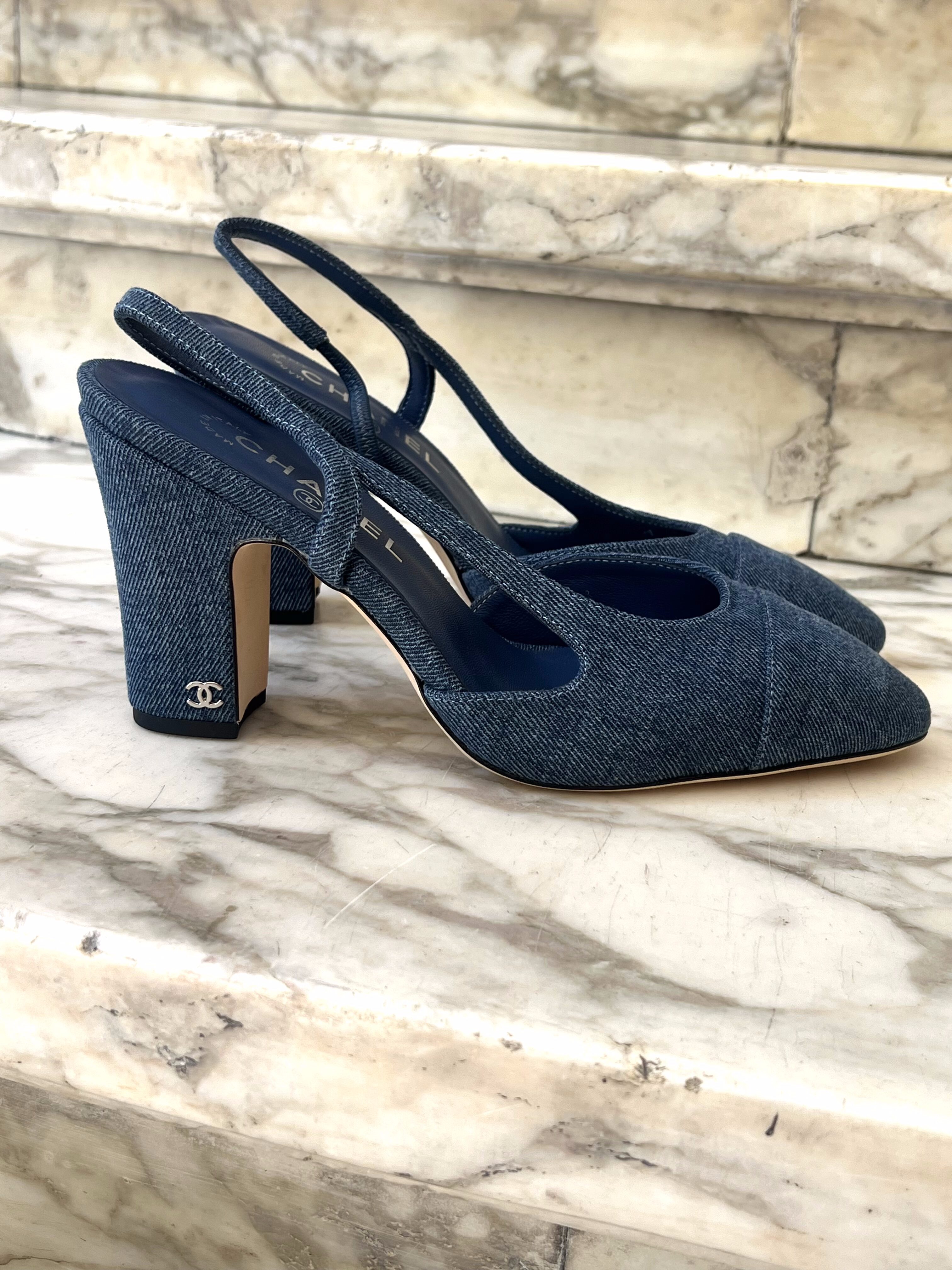 SLINGBACK DENIM CHANEL