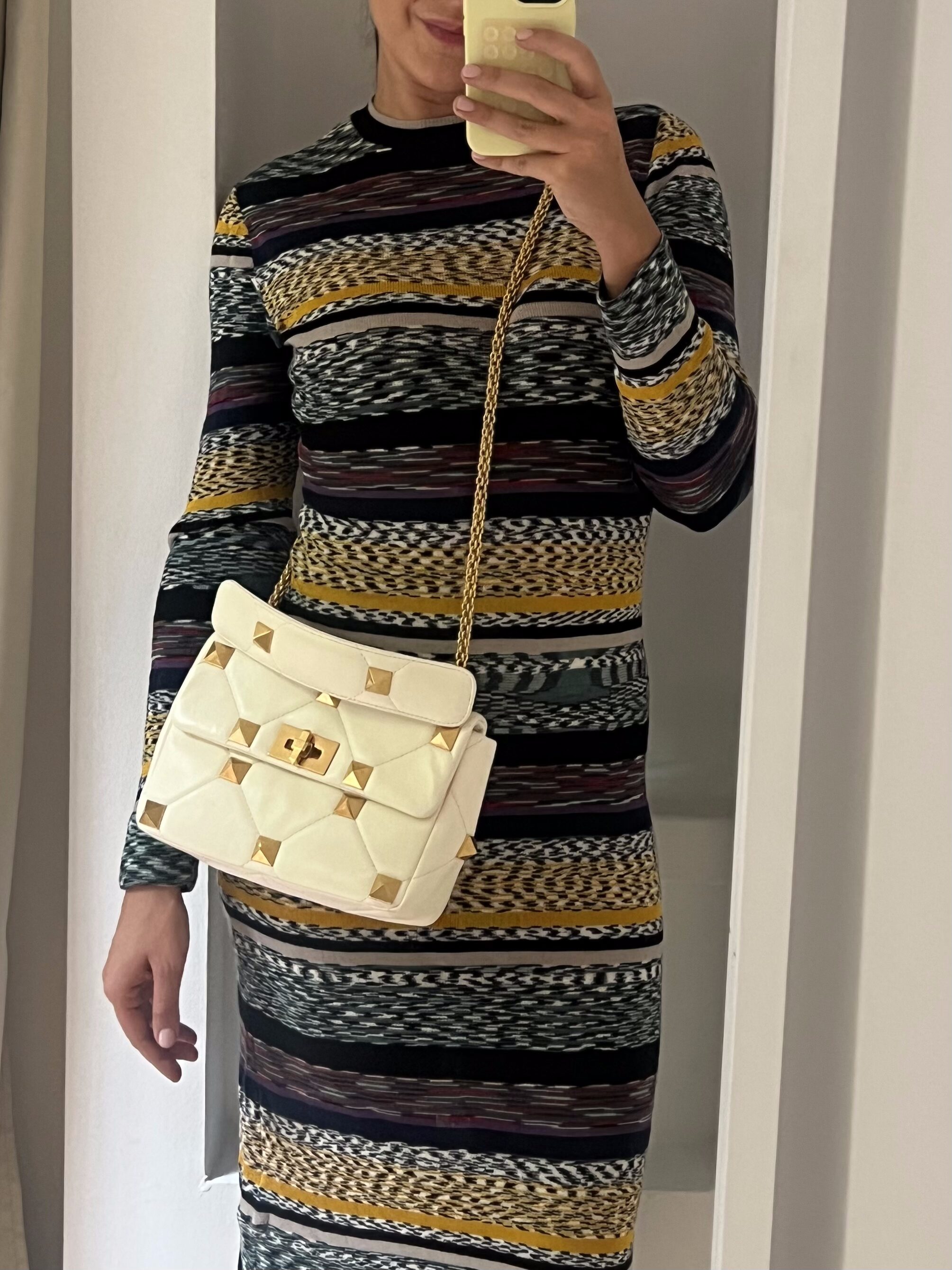 BORSA A SPALLA ROMAN STUD VALENTINO