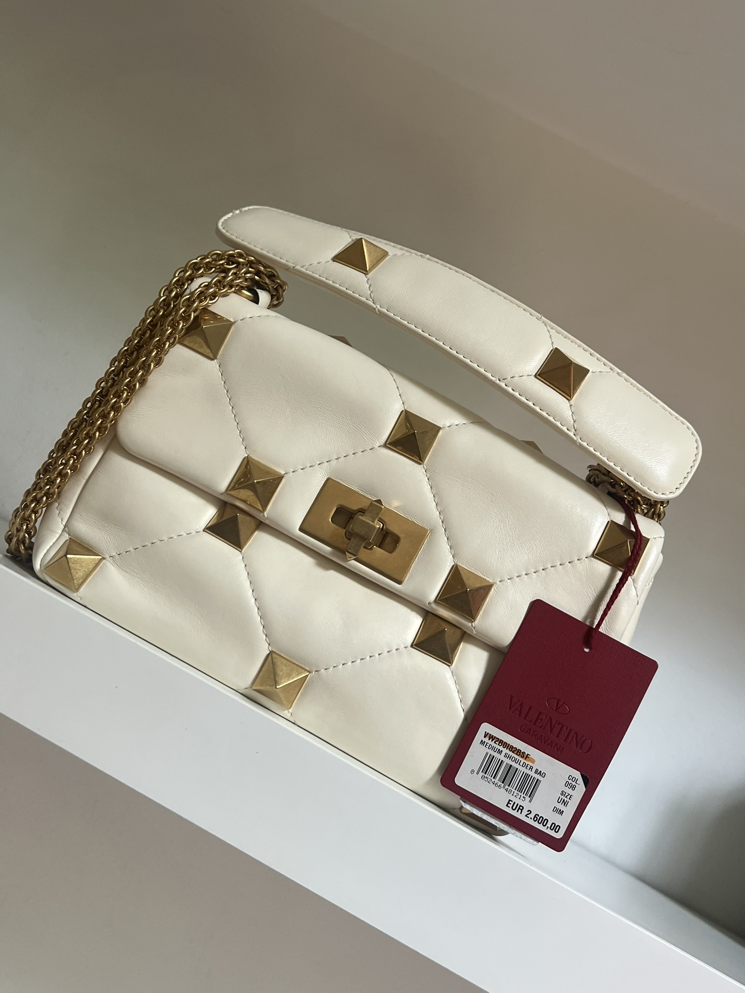 BORSA A SPALLA ROMAN STUD VALENTINO