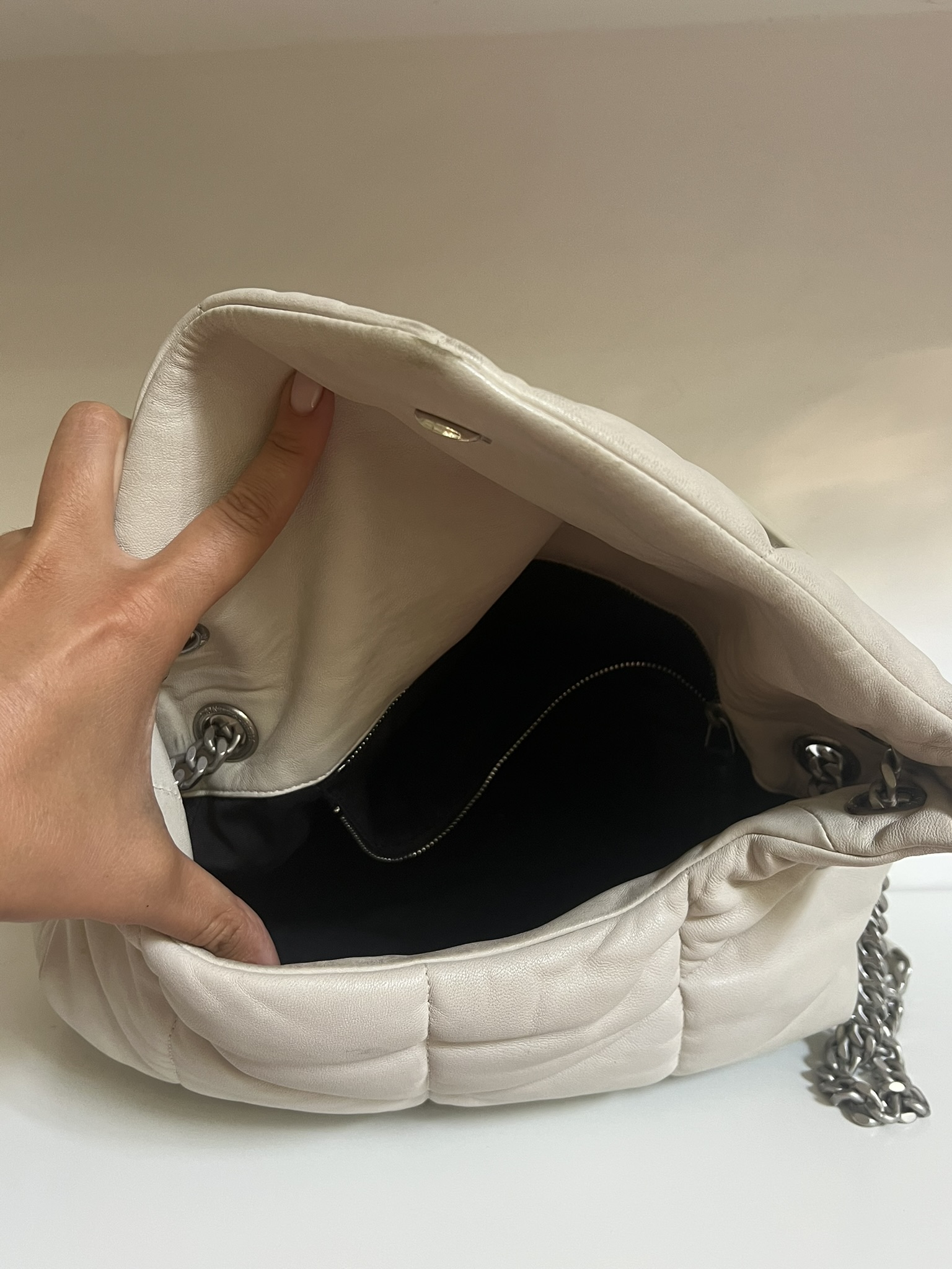 BORSA PUFFER MEDIA SAINT LAURENT