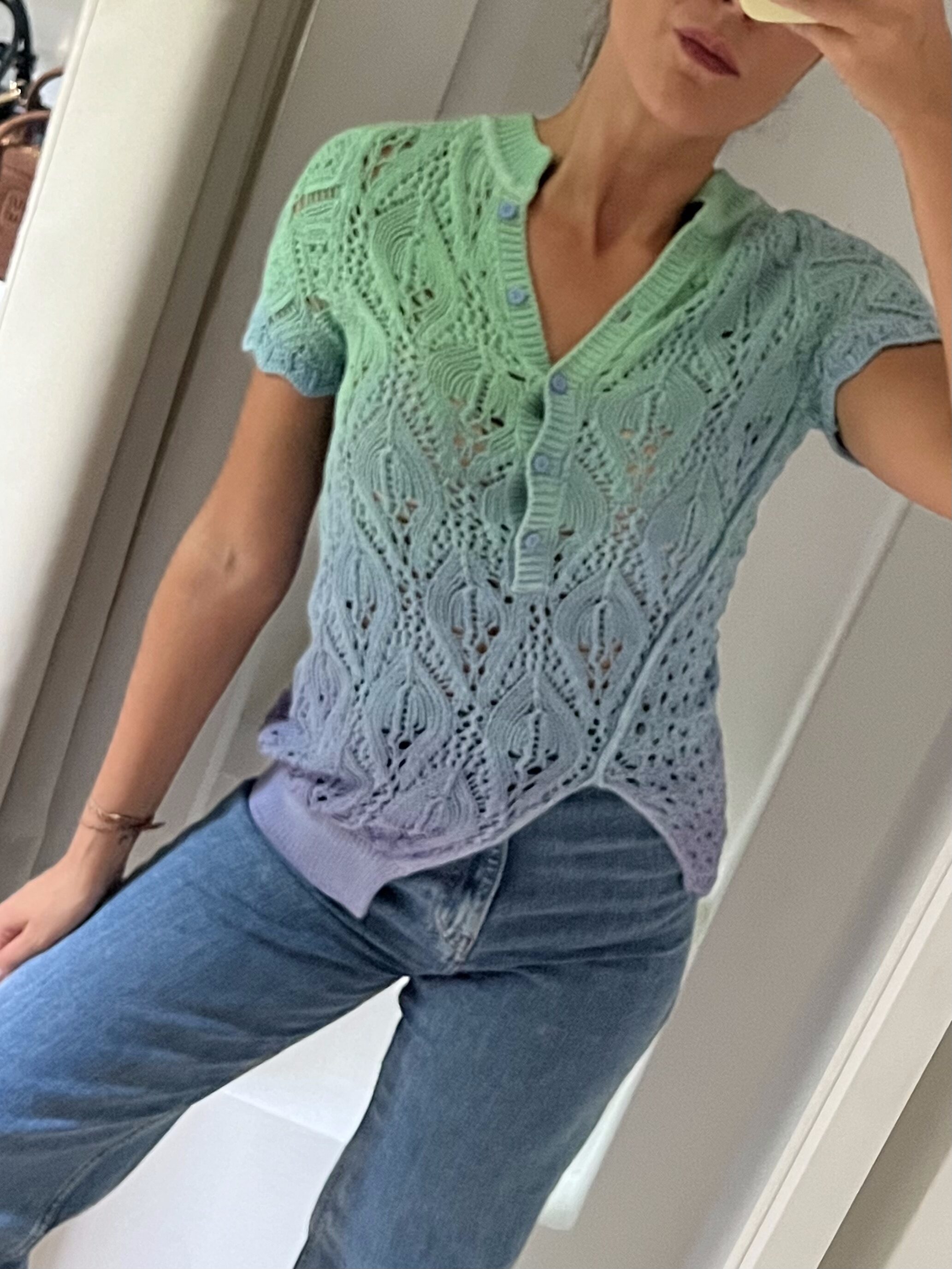 T-SHIRT IN COTONE TRAFORATO THE ATTICO