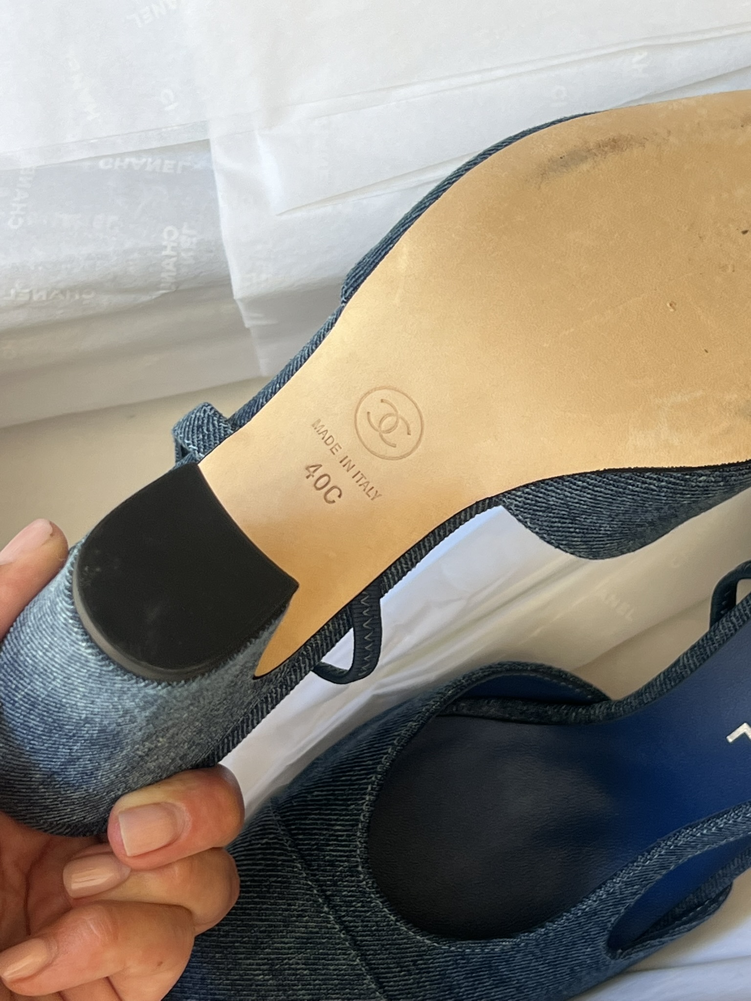 SLINGBACK DENIM CHANEL