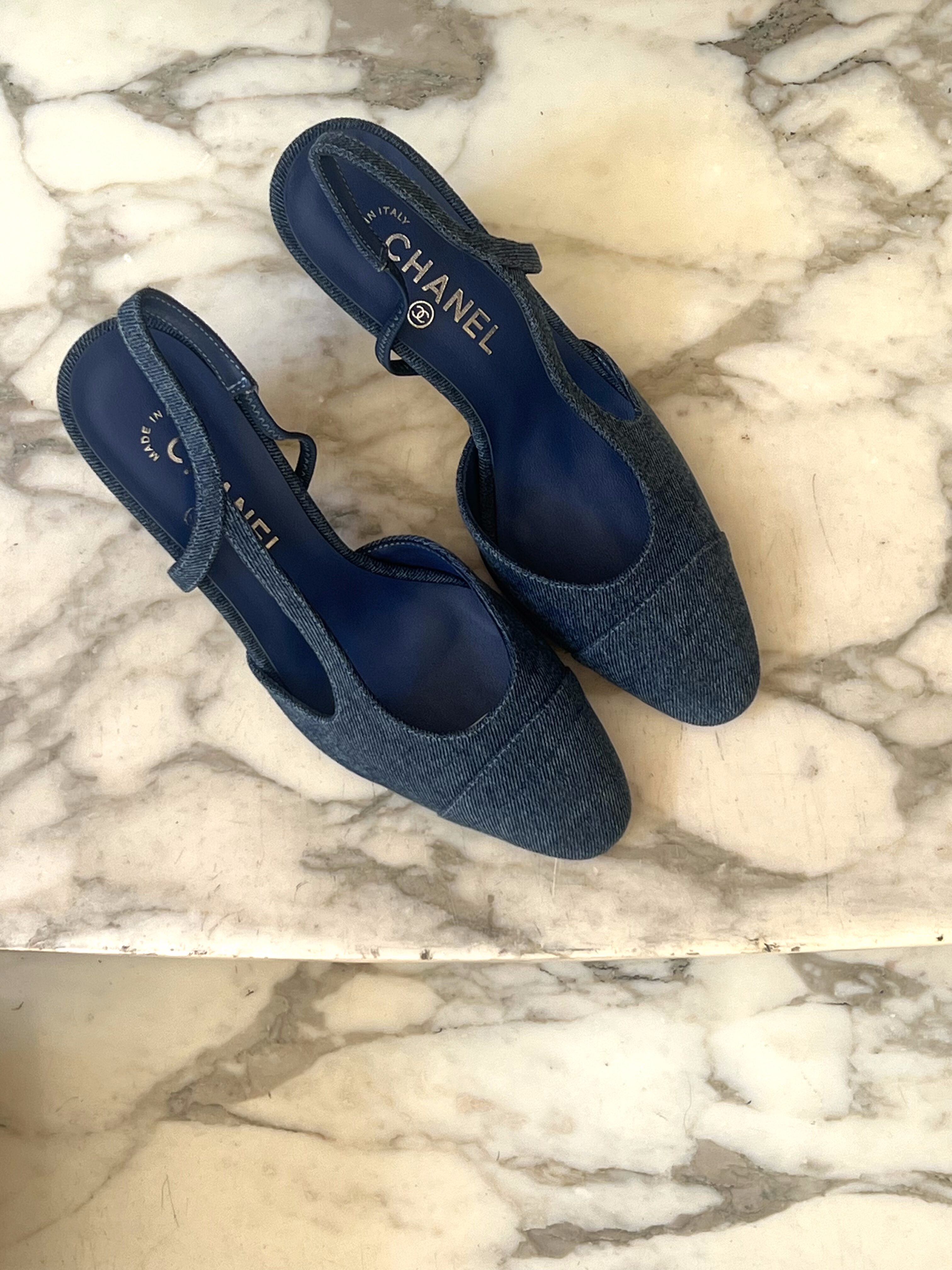SLINGBACK DENIM CHANEL