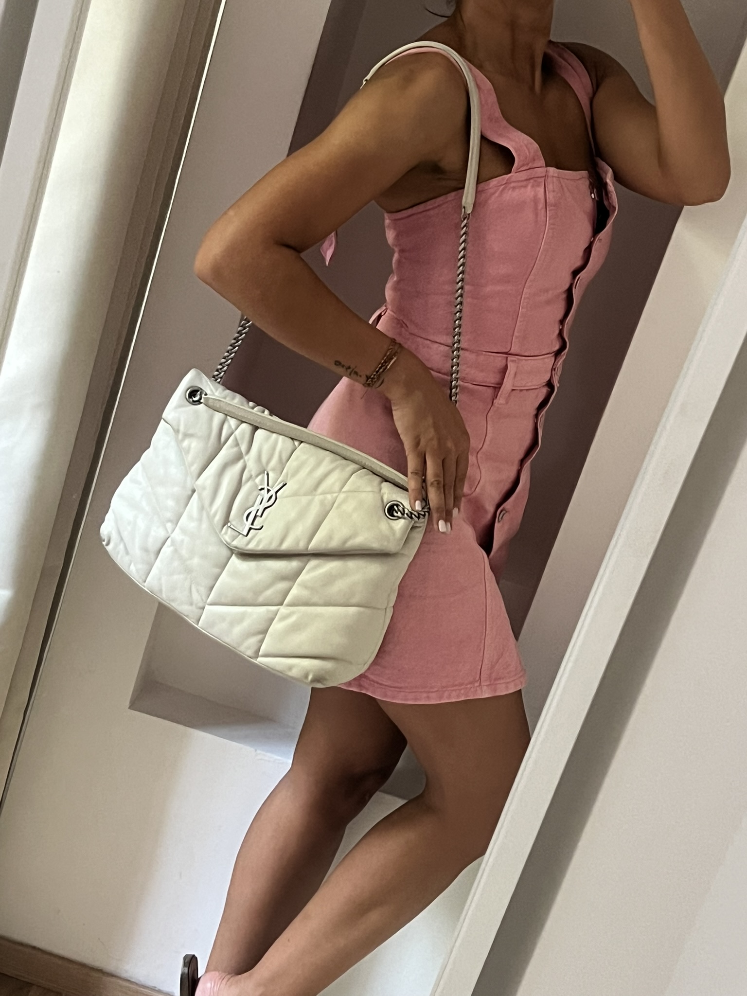 BORSA PUFFER MEDIA SAINT LAURENT