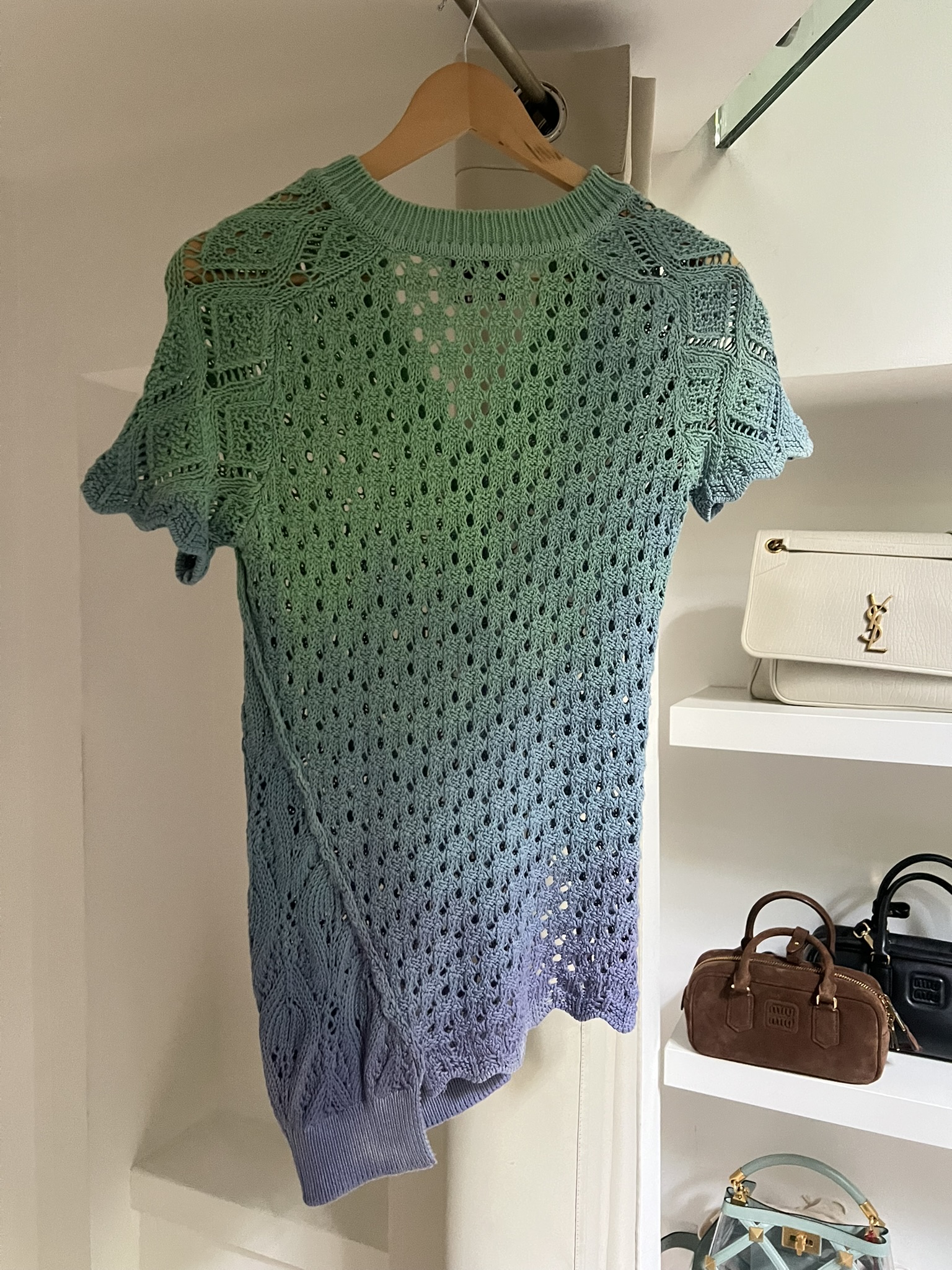 T-SHIRT IN COTONE TRAFORATO THE ATTICO