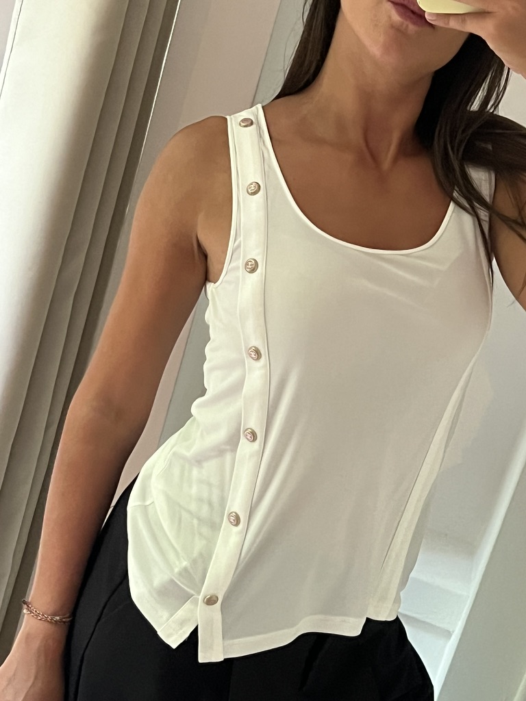CANOTTA CON BOTTONI CHANEL