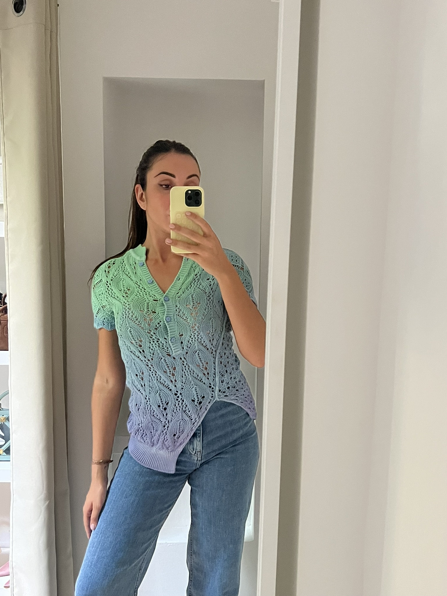 T-SHIRT IN COTONE TRAFORATO THE ATTICO